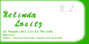melinda lositz business card